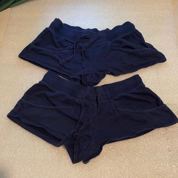 2 pair of Navy Forever 21 shorts sleep shorts size small S - Picture 4 of 7